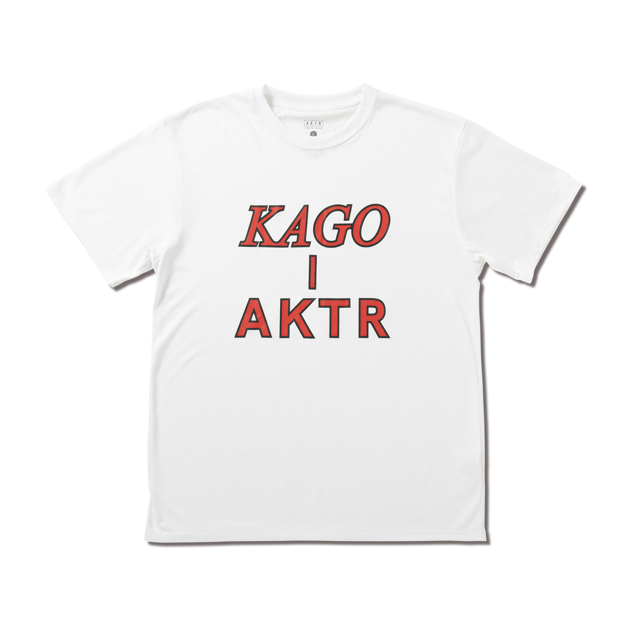 kago-aktr KAGO-AKTR BIG LOGO SPORTS TEE WH