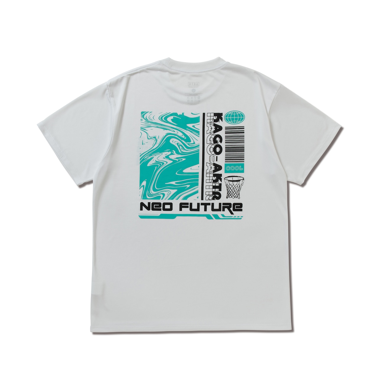 kago-aktr KAGO-AKTR NEO FUTURE TEE WHITE